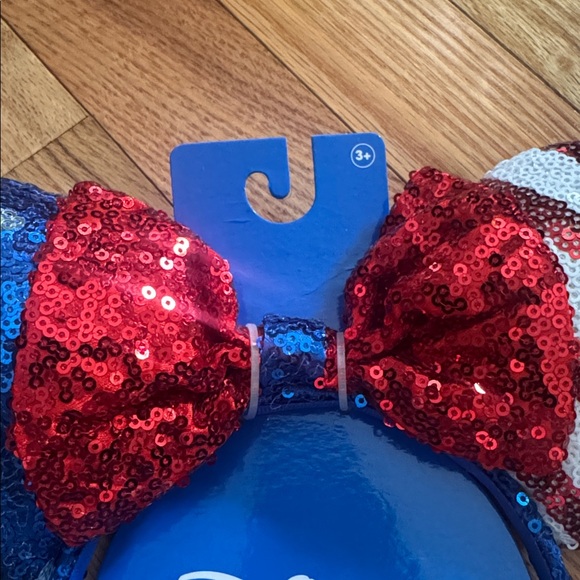NWT Disney Red, White, and Blue Sequin Minnie Mouse Ears - Picture 3 of 6